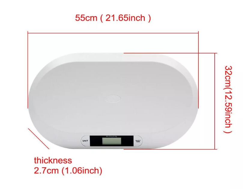 Baby Scales Electronic Infant Scale 20KG Pet/Toddler Weighing Scales Scale Ideal For Bathrooms | Multi-Function Baby Scale Monitor Health Growth