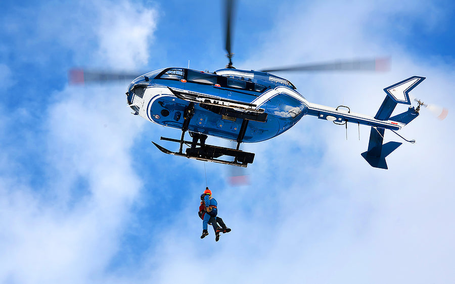 Helicopter rescue basket stretcher