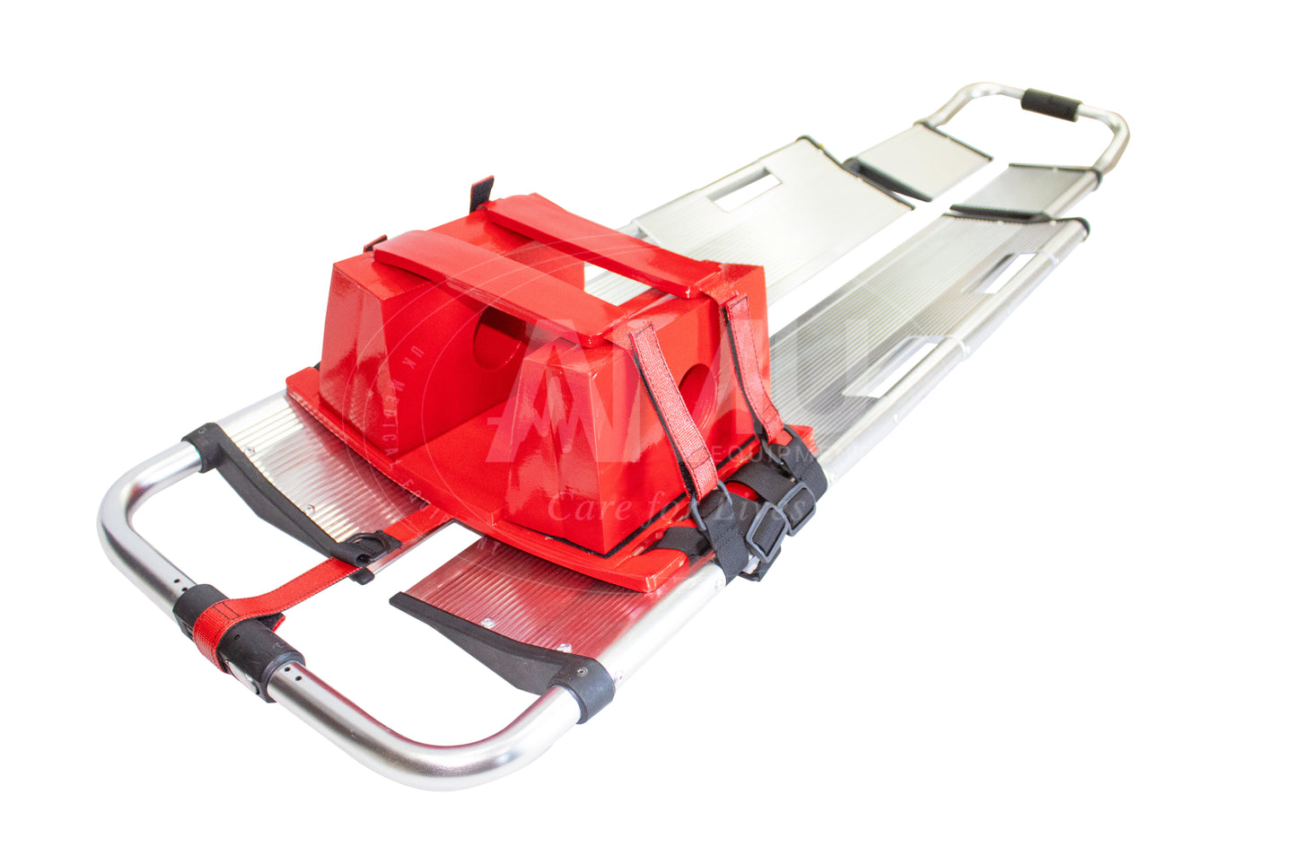 Red Reusable Emergency Head Immobiliser With Base & Blocks