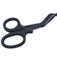 Servival Scissors, 18.3x9.2cm size plastic Material Emergency Scissors for outdoors in Black