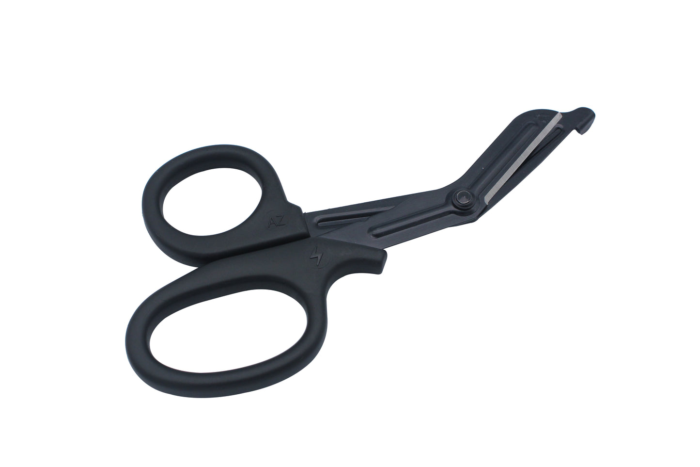 Servival Scissors, 18.3x9.2cm size plastic Material Emergency Scissors for outdoors in Black