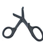 Servival Scissors, 18.3x9.2cm size plastic Material Emergency Scissors for outdoors in Black