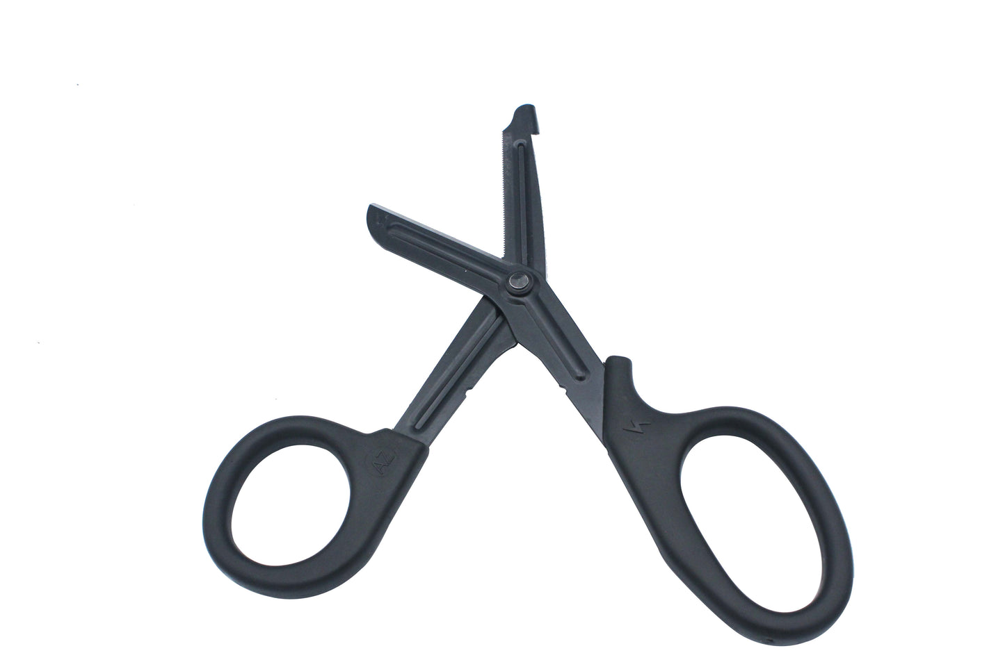 Servival Scissors, 18.3x9.2cm size plastic Material Emergency Scissors for outdoors in Black