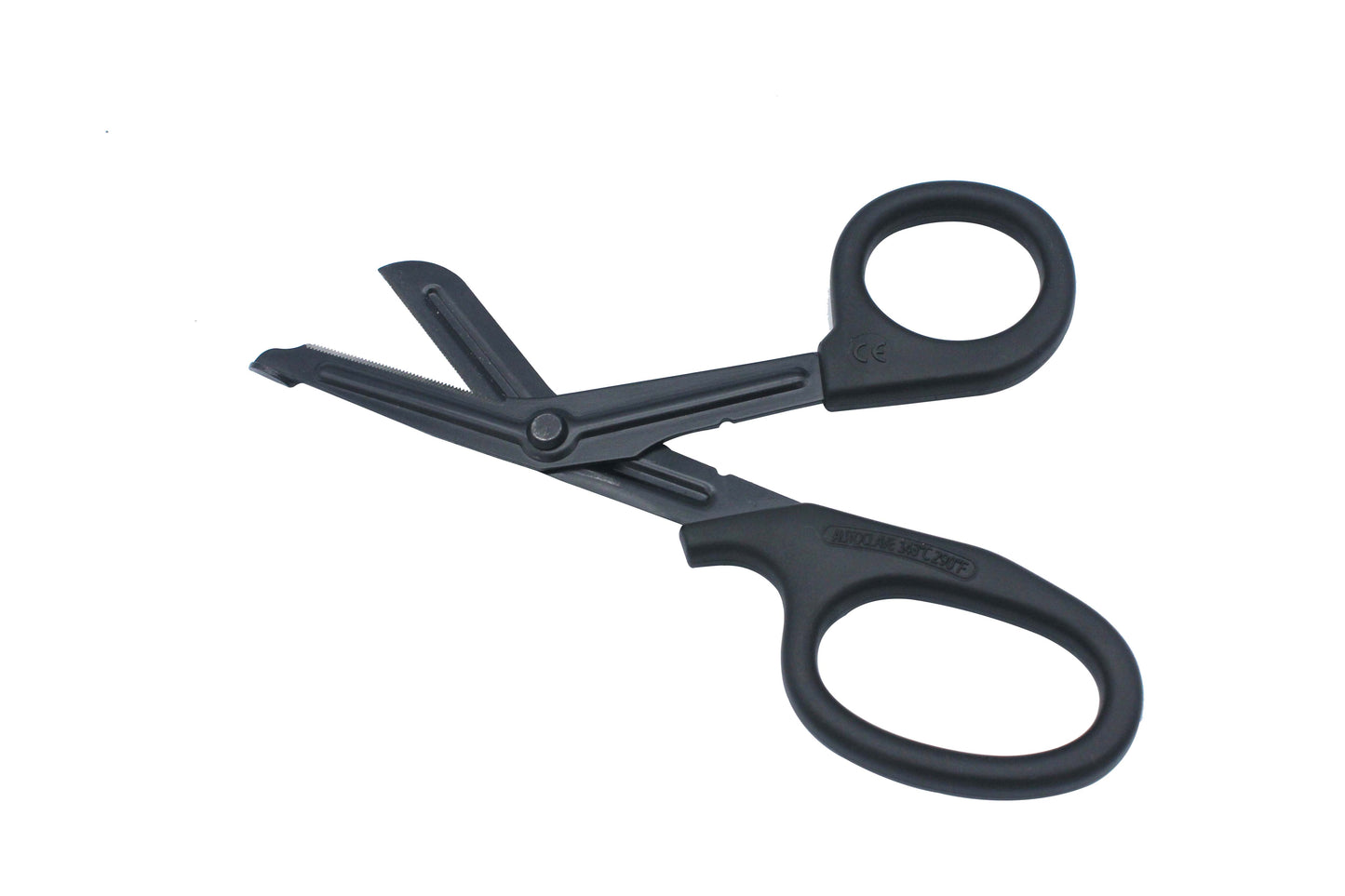 Servival Scissors, 18.3x9.2cm size plastic Material Emergency Scissors for outdoors in Black