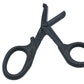 Servival Scissors, 18.3x9.2cm size plastic Material Emergency Scissors for outdoors in Black