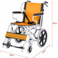 Pediatric Wheelchair orange  and black with handel brakes.