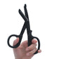 Servival Scissors, 18.3x9.2cm size plastic Material Emergency Scissors for outdoors in Black