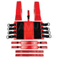 Red Reusable Emergency Head Immobiliser With Base & Blocks