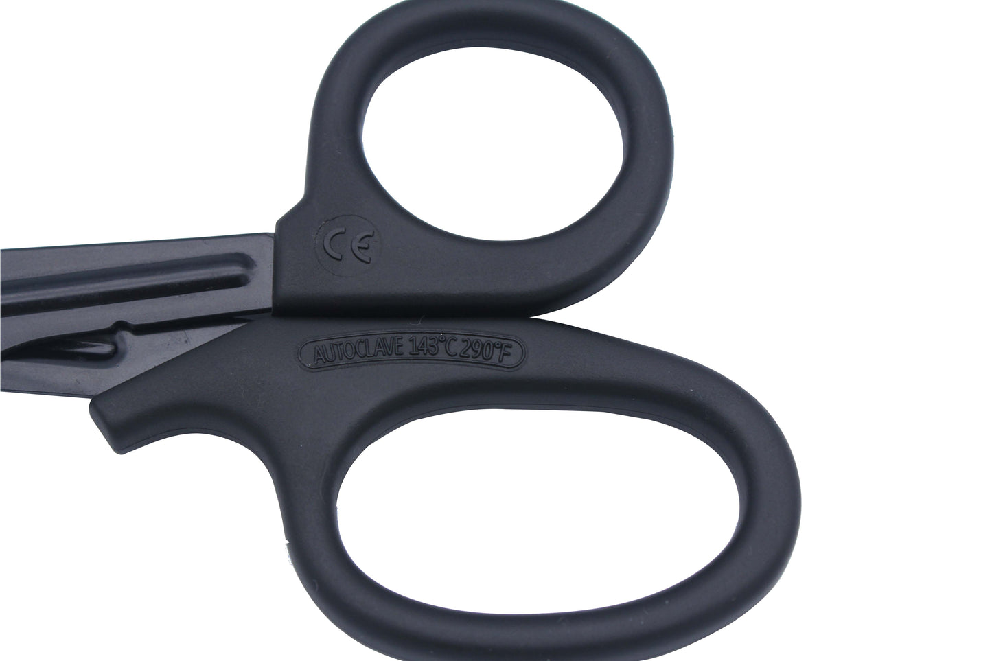 Servival Scissors, 18.3x9.2cm size plastic Material Emergency Scissors for outdoors in Black