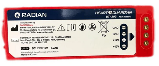 AED Defibrillator HR-501 Battery