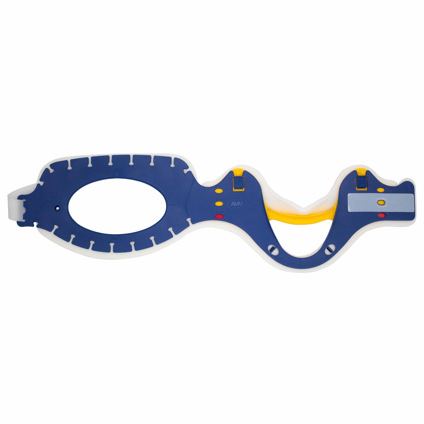 Adjustable cervical collar,easy to use blue.