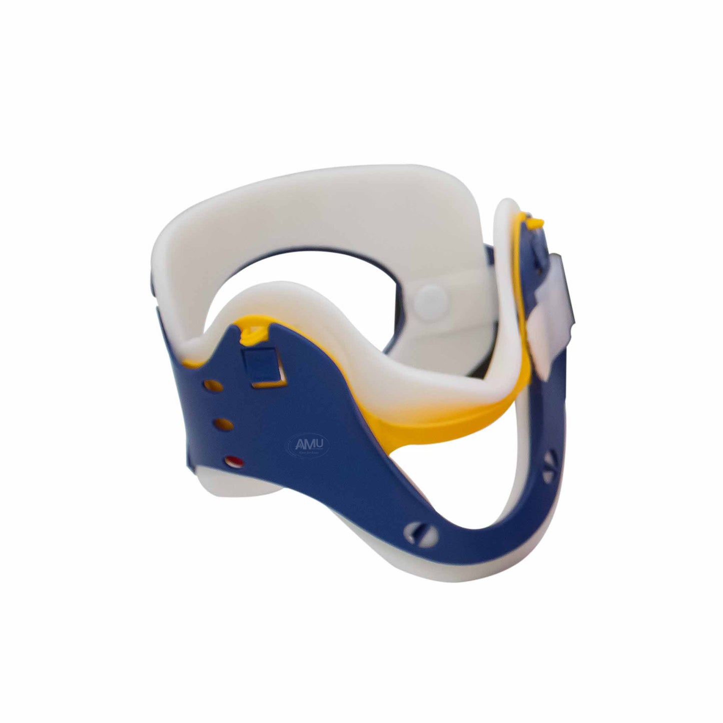 Adjustable cervical collar,easy to use blue.