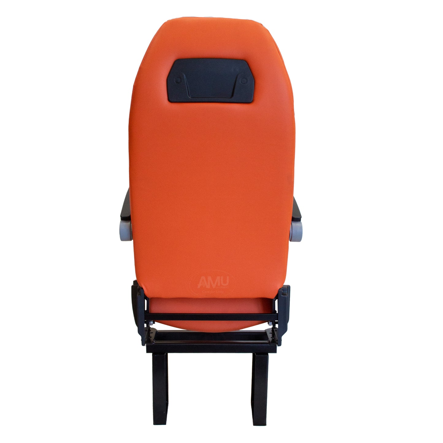 Ambulance Doctor Seat Non-rotatable, orange and black