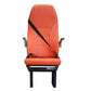 Ambulance Doctor Seat Non-rotatable, orange and black