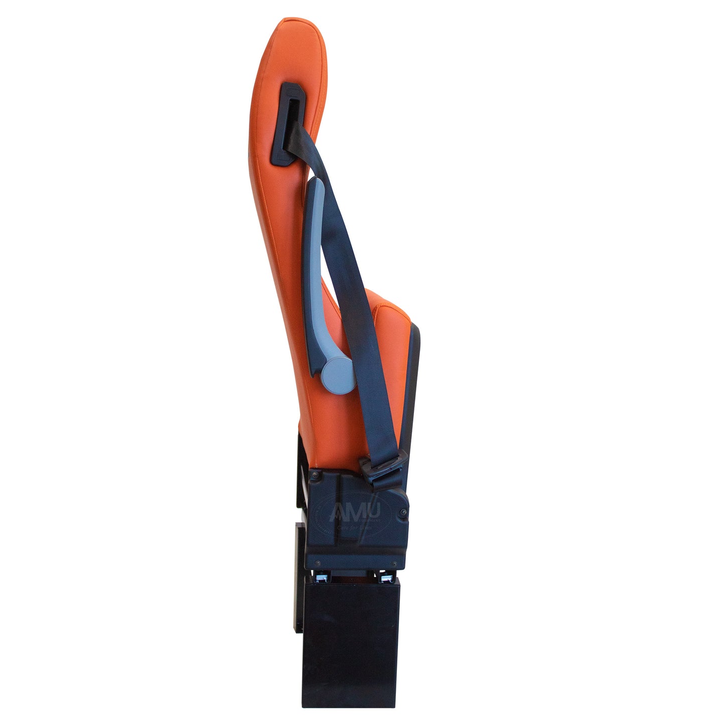 Ambulance Doctor Seat Non-rotatable, orange and black