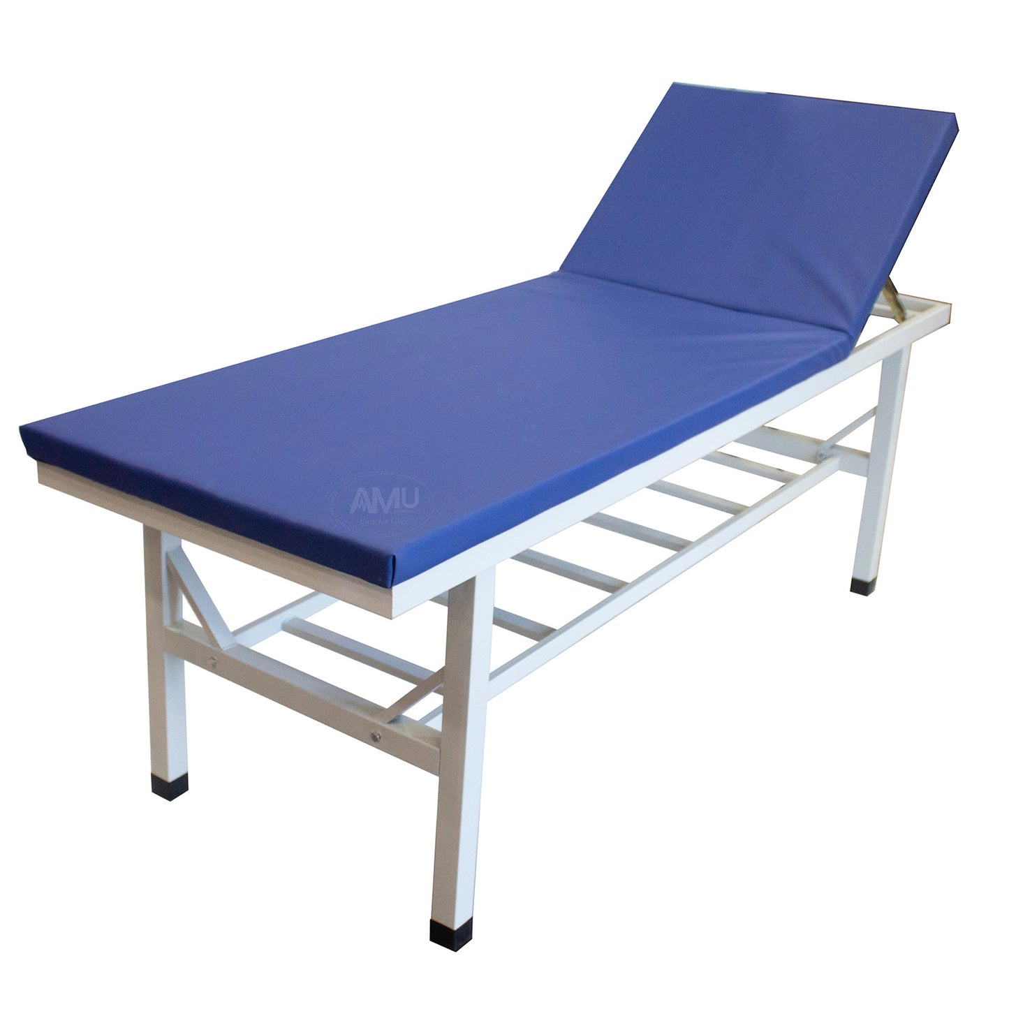 Medical Examination Couch capacity upto 500kg, blue and white.