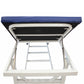 Medical Examination Couch capacity upto 500kg, blue and white.