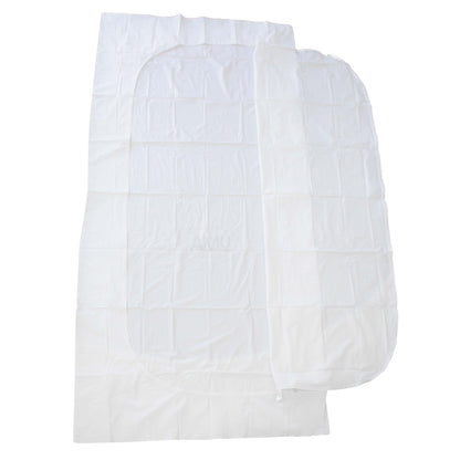 Cadaver Bag,funeral bag,body bag, in white with cover.