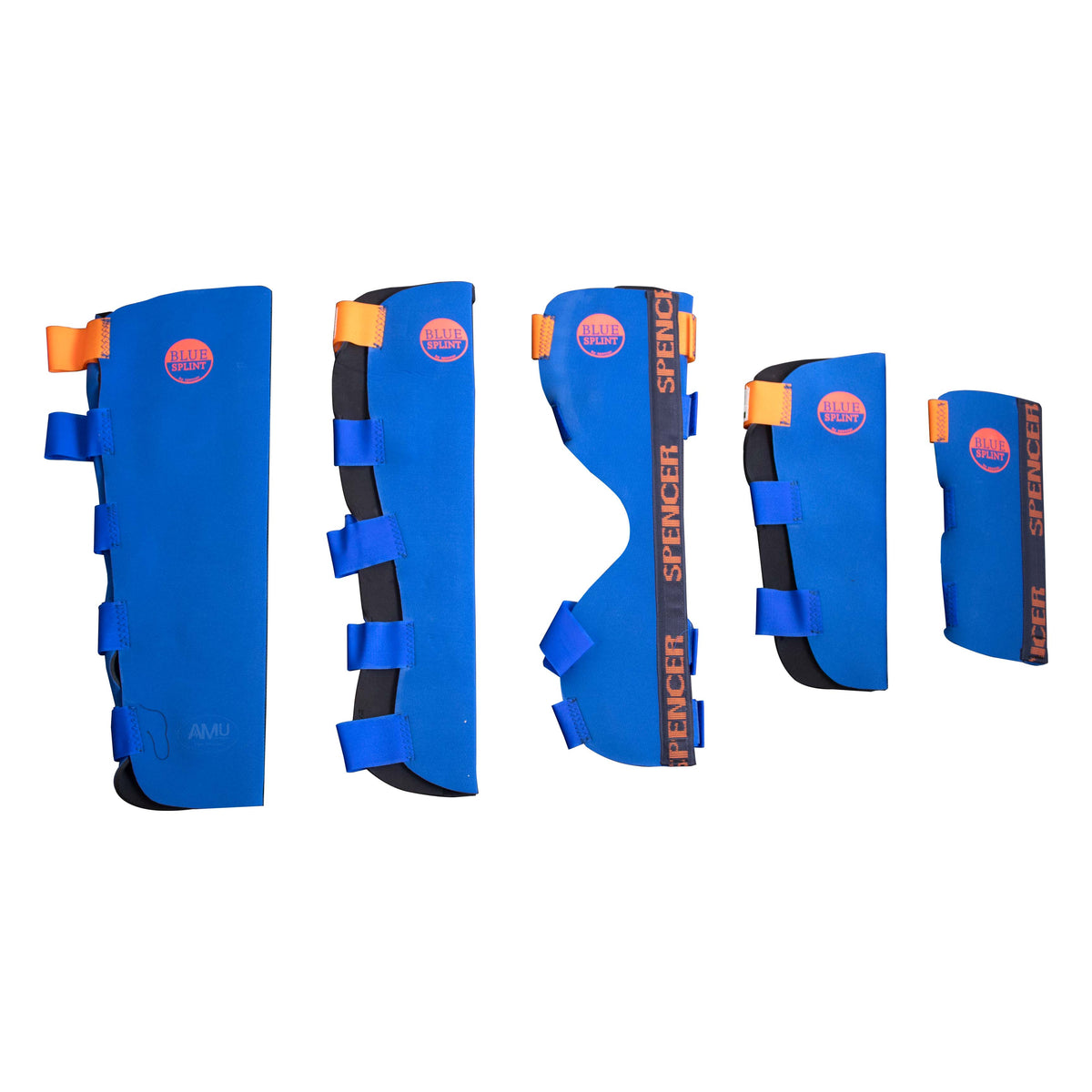 Kit Of Rigid Splints Spencer Rigid Splints with Flexible Internal Structure (BLU SPLINT) wi ...