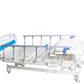 Electric 3-Function Hospital Bed with Mattress and side rails. white