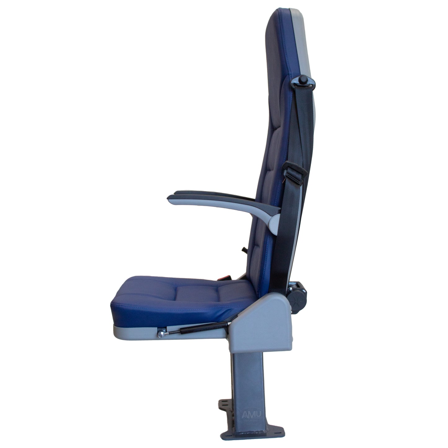 Ambulance Doctor Seat Rotatable Blue and black.