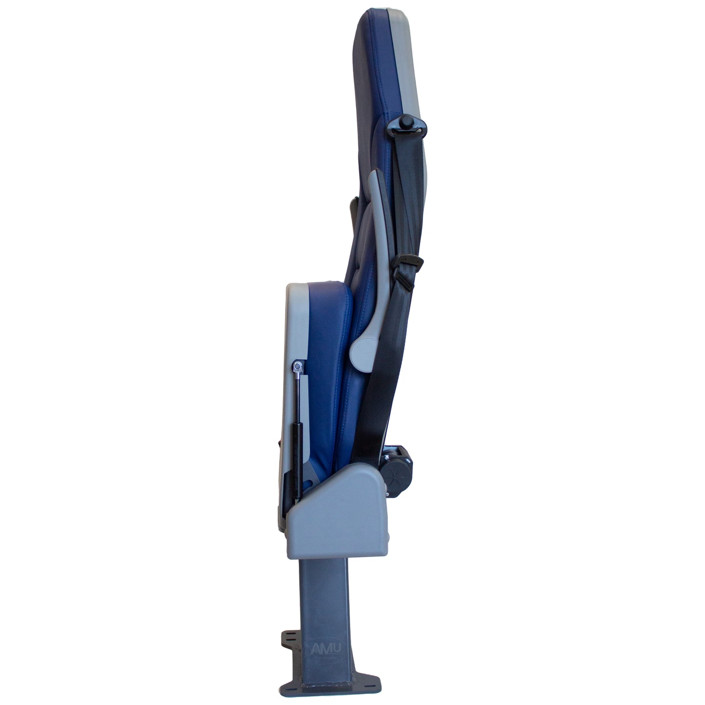 Ambulance Doctor Seat Rotatable Blue and black.