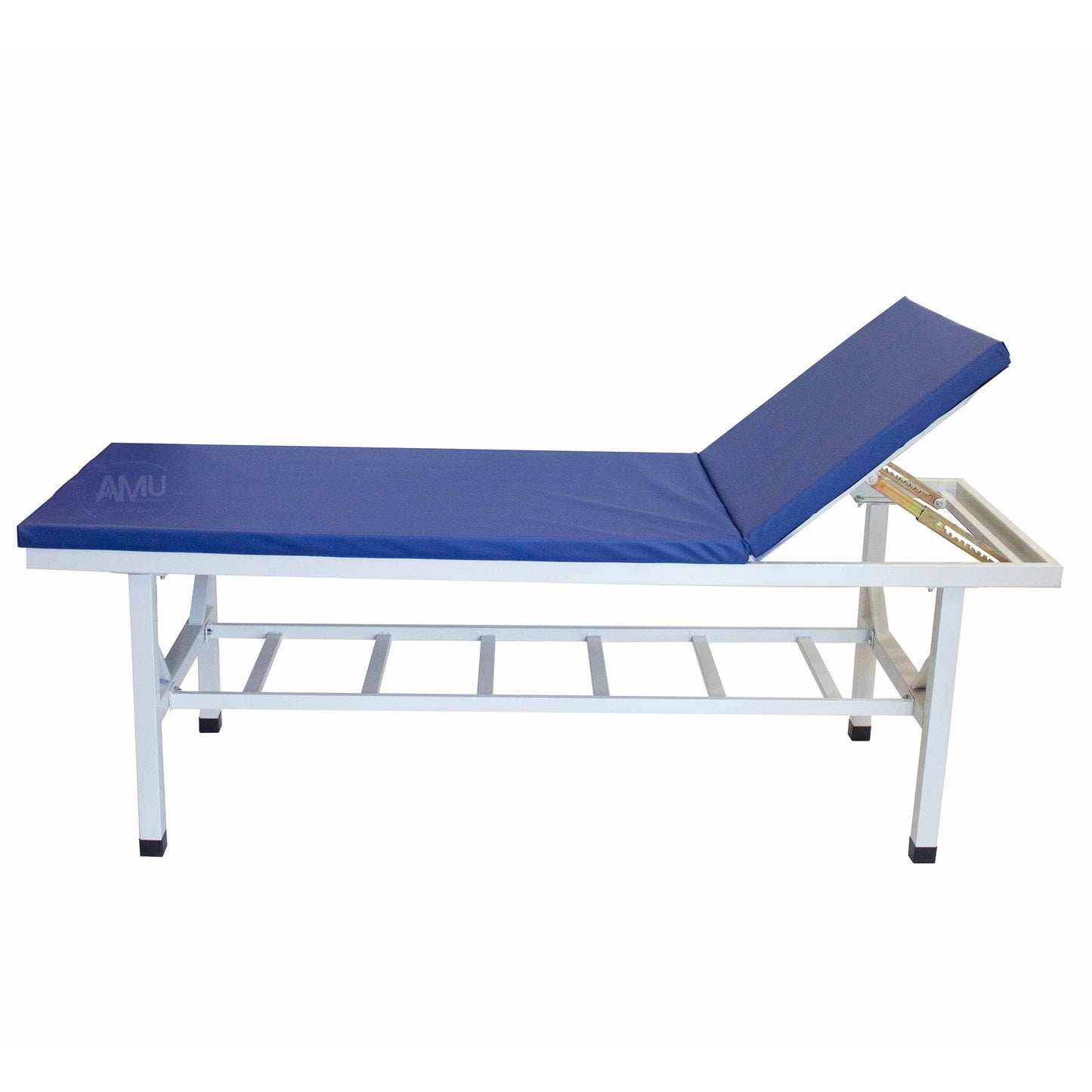 Medical Examination Couch capacity upto 500kg, blue and white.