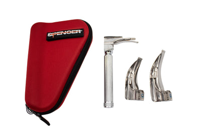 Spencer 5 Holster Laryngoscope Kit Reusable, Conventional Airway Intubation Kit with Mac