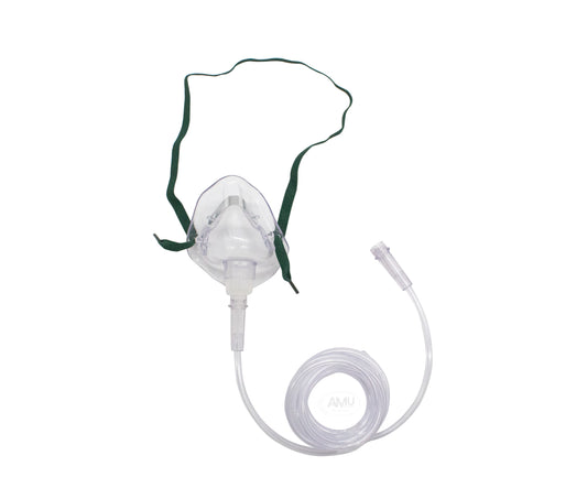 Infant Concentration Oxygen Mask (with Tubing) transparent, Pack of 5