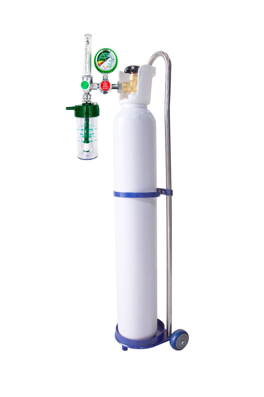 Oxygen/bottles, Empty Cylinder, 10 LITERS white