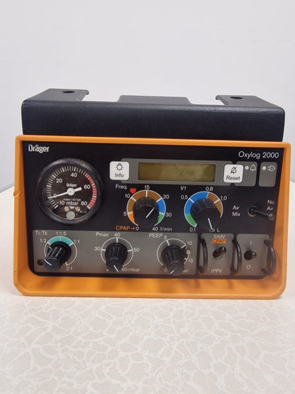 Drager Oxylog 2000 Portable Ventilator USED