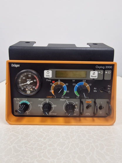 Drager Oxylog 2000 Portable Ventilator USED