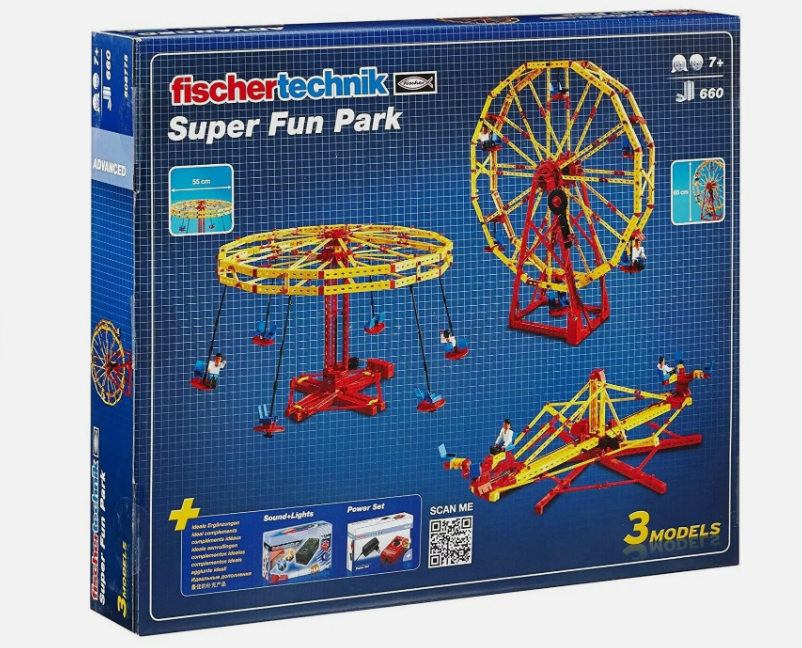 Fischertechnik 508775 LARGE Super Fun Park Kit - 3 models 660 Pcs