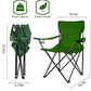 Damei century Portable Camping Chairs Enjoy The Outdoors with a Versatile Folding Chair, Sports Chair, Outdoor Chair & Lawn Chair, Green