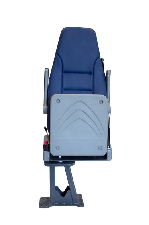 Ambulance Doctor Seat Rotatable Blue and black.