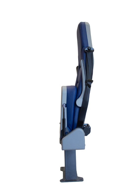 Ambulance Doctor Seat Rotatable Blue and black.