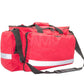 Emergency Medical Services Duffel Bag red and black.