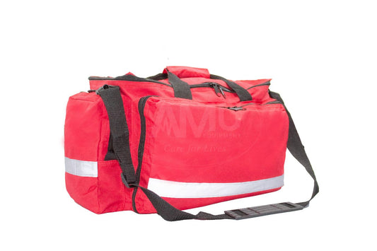 Emergency Medical Services Duffel Bag red and black.