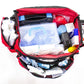 Emergency Medical Services Duffel Bag red and black.