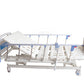 Electric 3-Function Hospital Bed with Mattress and side rails. white