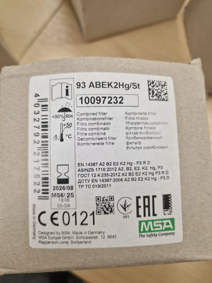 MSA 93 ABEK 2Hg/St 10097232 Filter