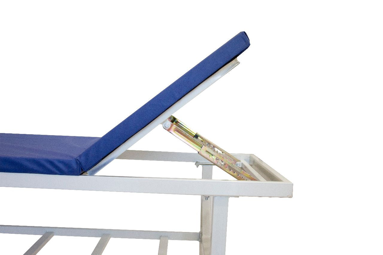 Medical Examination Couch capacity upto 500kg, blue and white.