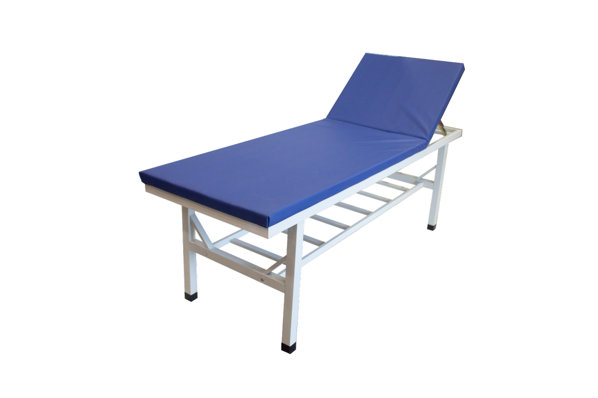 Medical Examination Couch capacity upto 500kg, blue and white.