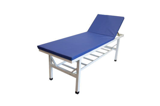 Medical Examination Couch capacity upto 500kg, blue and white.