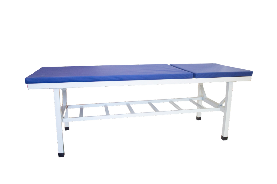 Medical Examination Couch capacity upto 500kg, blue and white.