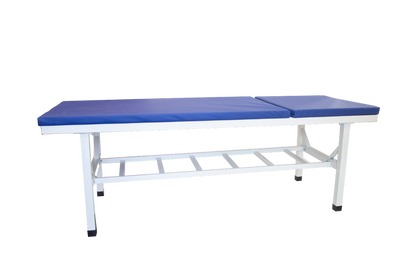 Medical Examination Couch capacity upto 500kg, blue and white.