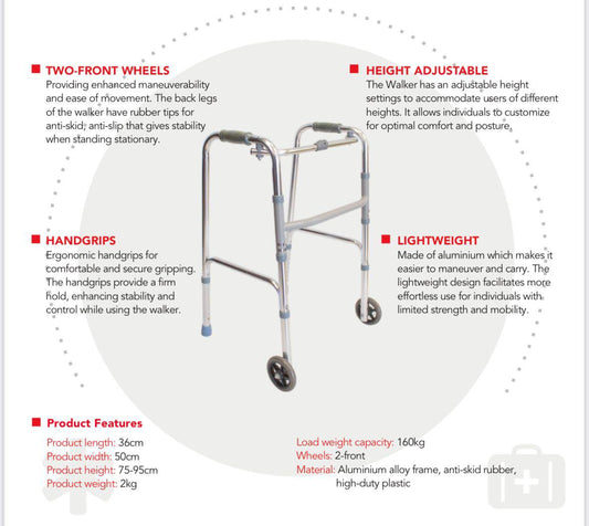 walking frame with whells