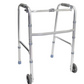 Walking Frame with Wheels, Adjustable Height, Aluminium