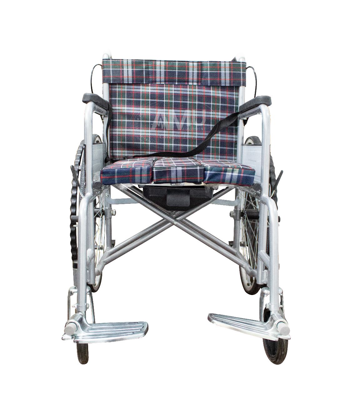 Deluxe Lightweight Folding Wheelchair, with handel brakes, tarten patten.